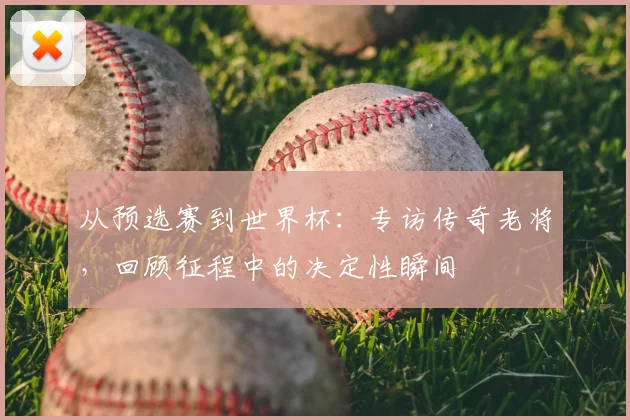 从预选赛到世界杯:专访传奇老将,回顾征程中的决定性瞬间